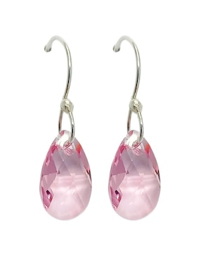 Aretes y collar de hoja Zvezda Leaves de plata P 925 cristal