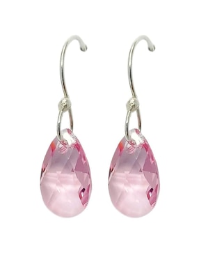 Aretes y collar de hoja Zvezda Leaves de plata P 925 cristal