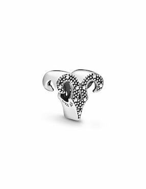 Charm de signo zodiacal Pandora de plata P 925 zirconia cúbica