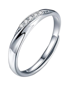 Set anillo Clepsidra P 925 de plata zirconia brillante