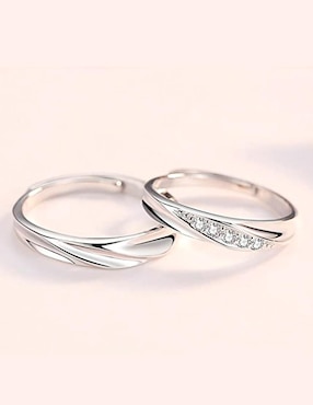 Set anillo Clepsidra P 925 de plata zirconia brillante