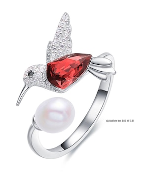 Anillo de colibrí Mayfer Joyería swarovski