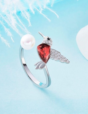 Anillo de colibrí Mayfer Joyería swarovski