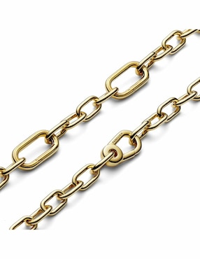 Pulsera Pandora de plata con acabado baño de oro