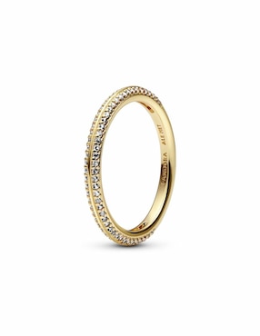 Anillo Pandora Me de plata P 925 zirconia cúbica con acabado baño de oro