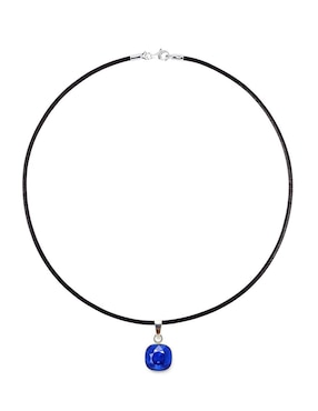 Aretes y collar Zvezda Cushion de plata P 925 cristal