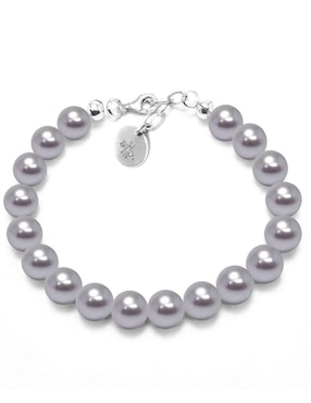 Aretes, collar y pulsera Zvezda Pearls de plata P 925 cristal