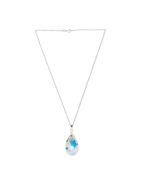 Aretes y collar Zvezda Pear de plata P925 swarovski