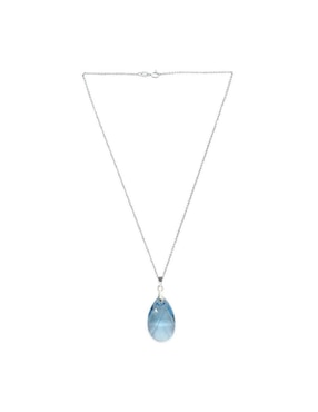 Aretes y collar Zvezda Pear de plata P925 swarovski