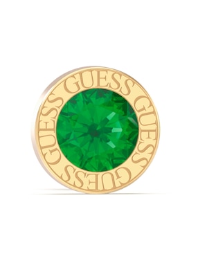 Broqueles redondos Guess con acabado brillante zirconia