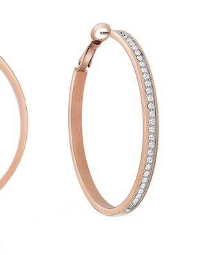 Arracadas Guess con acabado brillante zirconia