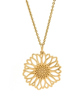 Collar de flor Anante Girasol de plata