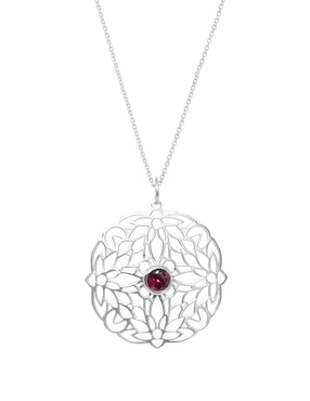 Collar de flor Anante de plata P 925