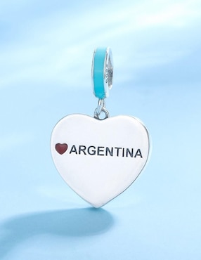 Charm de corazón Mayfer Joyería mundial de plata P 925