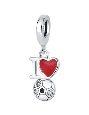 Charm De Corazón Mayfer Joyería Mundial De Plata P 925