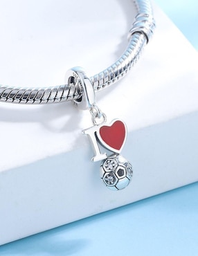 Charm de corazón Mayfer Joyería mundial de plata P 925
