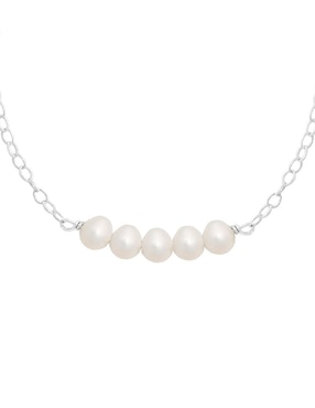 Pulsera Anante de plata Perlas con acabado lustre