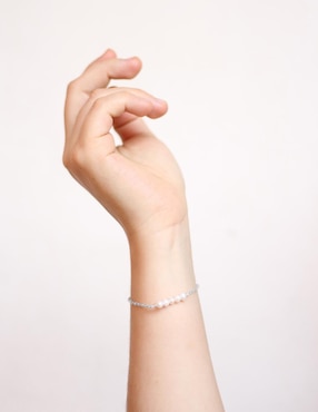 Pulsera Anante de plata Perlas con acabado lustre