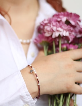 Pulsera Anante de plata Amore con acabado pulido