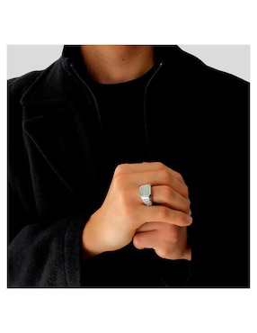 Anillo Crixus Joyeria P 925 de plata zirconia pavé