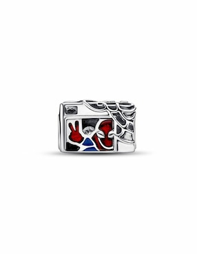 Charm redondo Pandora marvel x de plata P 925 zirconia cúbica