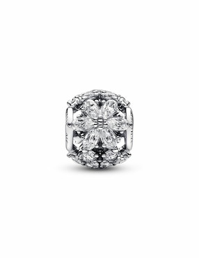 Charm redondo Pandora timeless de plata P 925 zirconia cúbica