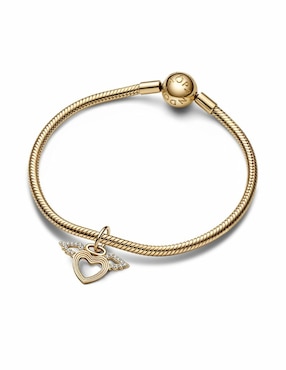 Colgante redondo Pandora moments de plata zirconia cúbica