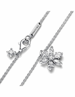 Collar de flor Pandora de plata P 925