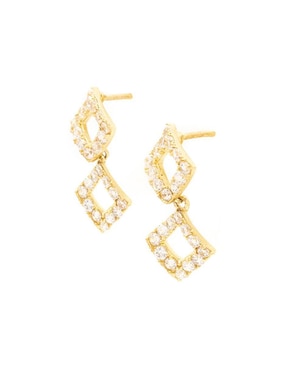 Aretes Sofia Blum de plata P 925 con acabado brillante zirconia