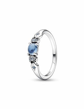 Anillo Pandora Disney X Jasmín P 925 de plata cristal brillante