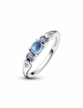 Anillo Pandora Disney X Jasmín P 925 de plata cristal brillante