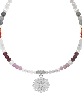 Pulsera Anante de plata Gerbera con acabado brillante