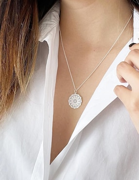 Collar Anante Gerbera de plata P 925