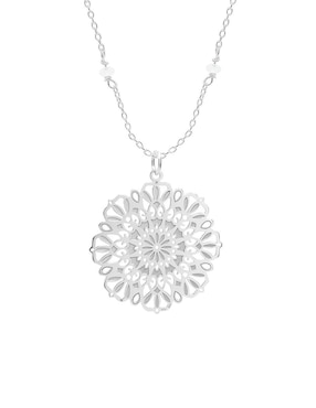 Collar Anante Gerbera de plata P 925