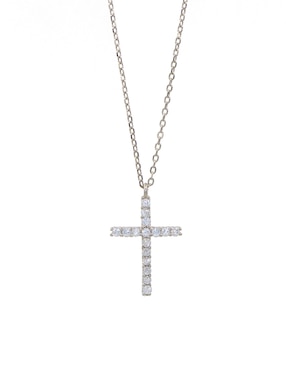 Collar de cruz Artre Estacional de plata P 925