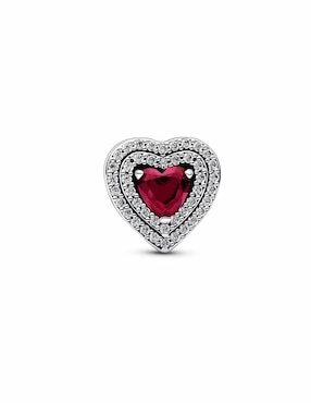 Charm de corazón Pandora timeless de plata P 925 zirconia