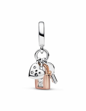 Charm de candado Pandora moments de plata P 925 zirconia cúbica