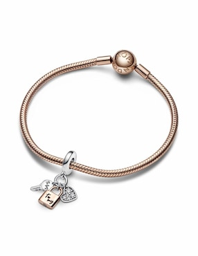 Charm de candado Pandora moments de plata P 925 zirconia cúbica