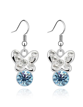 Aretes de mariposa Ocean Heart Ninguna con acabado brillante cristal