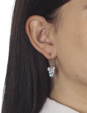 Aretes de mariposa Ocean Heart Ninguna con acabado brillante cristal