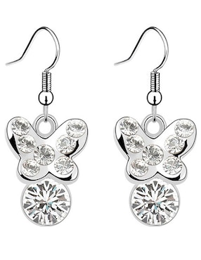 Aretes de mariposa Ocean Heart Ninguna con acabado brillante cristal