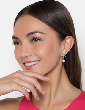 Aretes de mariposa Ocean Heart Ninguna con acabado brillante cristal