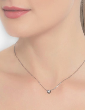 Colgante Y Dije circular Ocean Heart cristal