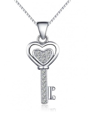 Dije De Llave Ocean Heart Cristal