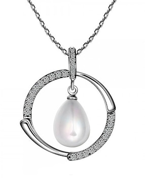 Colgante Y Dije redondo Ocean Heart cristal