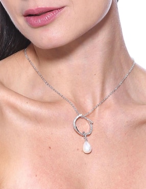 Colgante Y Dije redondo Ocean Heart cristal