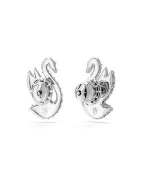 Aretes de cisne Swarovski Swarovski Iconic Swan con acabado brillante