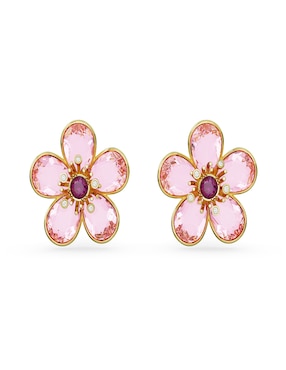 Aretes De Flor Swarovski Florere Cristal