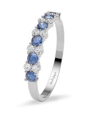 Churumbela de oro 14 k Amelie Joyas zafiro
