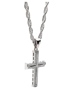 Collar con dije de cruz Crixus Joyeria de plata P 925